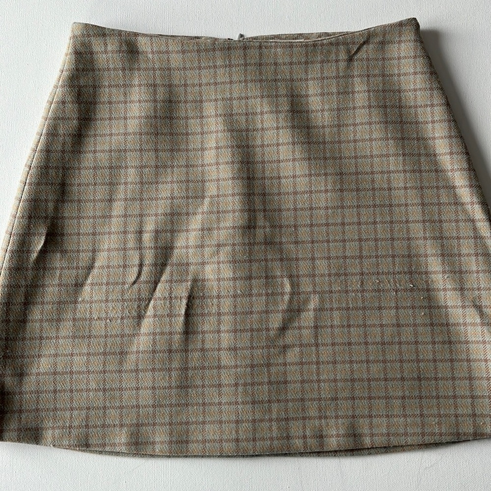 Wilfred Plaid Mini Skirt - Picture 1 of 8